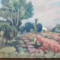 Painting oil On Board landscape Signed Gaetano Pancaldi Painter Modena P20