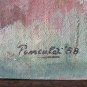 Painting oil On Board landscape Signed Gaetano Pancaldi Painter Modena P20