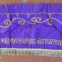 Chin Curtain Graveside Funeral Fabric Violet Embroidered Church Liturgy GR15