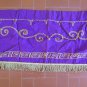 Chin Curtain Graveside Funeral Fabric Violet Embroidered Church Liturgy GR15