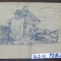 Drawing Antique Opera Of Painter Gaetano Pancaldi Group Men Seated P28.4