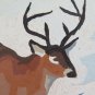 Three Painted To oil Signed Messina C.landscape With Animals Snow Winter G1