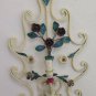 Wall Style Floral Wrought Iron Vintage Half '900 Light Wall CH11