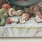 Old Painting oil Nature Still Signed Castegnero Painting Vintage BM52