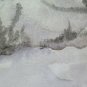 18 1/8x12 5/8in Painting Watercolour On Basket Technical Frost landscape