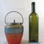 Bucket For Ice Antique Glass Hand Painted Bucket Flintstones BM23