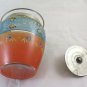 Bucket For Ice Antique Glass Hand Painted Bucket Flintstones BM23
