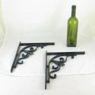 Couple Brackets Cistern Shelf Vintage Wrought Iron by Hand CH15 A