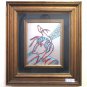 Painting On Silver By Remo Brindisi Colour Pastoral Autenticato BM52