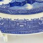 Plate Of Ceramics Willow Ironstone Vintage Ceramic Willow Plate R120