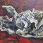Painting Modern Painting oil On Board Original Signed Pancaldi 40x31 p9
