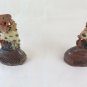 Couple Old Figurines IN Stone Soapstone Chinese Sculpture BM10