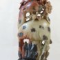 Couple Old Figurines IN Stone Soapstone Chinese Sculpture BM10