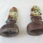 Couple Old Figurines IN Stone Soapstone Chinese Sculpture BM10
