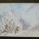 Painting Abstract landscape Winter Cove Original Signed Warranty p16