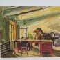 Antique Painting To oil Signed Pancaldi Inside Screen Studio Of Painter P30