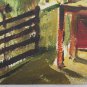 Antique Painting To oil Signed Pancaldi Inside Screen Studio Of Painter P30