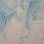 Landscape Abstract With Birds IN Flight Painting A Technical Mixed Basket P35