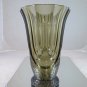 Vase Vintage Glass Shaped Like Stem Glass Art Nouveau Denmark Scandanavia R24