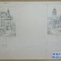 Drawing Antique View Of Bern Swiss Beginning Century Xx Pencil Sketch BM53.2