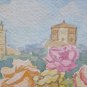 Small Painting Vintage D'Author Watercolour On Basket Blossom Floral P31