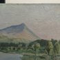 Old Painting landscape Alpine Valley Di Susa Musin&Atilde;&uml; Alps Mountains Signed BM40