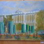 Painting oil On Board Old View Madrid Spain Palace Royal Signed MD2