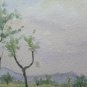 Painting Watercolour landscape Signed Emilia Romagna Vintage 12 3/16x8 11/16in