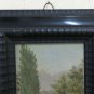 Painting Antique landscape Frame Guilloché Ghiglioscé Signed Mevnter BM46