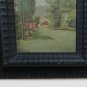 Painting Antique landscape Frame Guilloché Ghiglioscé Signed Mevnter BM46