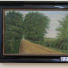 Antique Painting To oil On Linen landscape Denmark Scandanavia First 900 R108