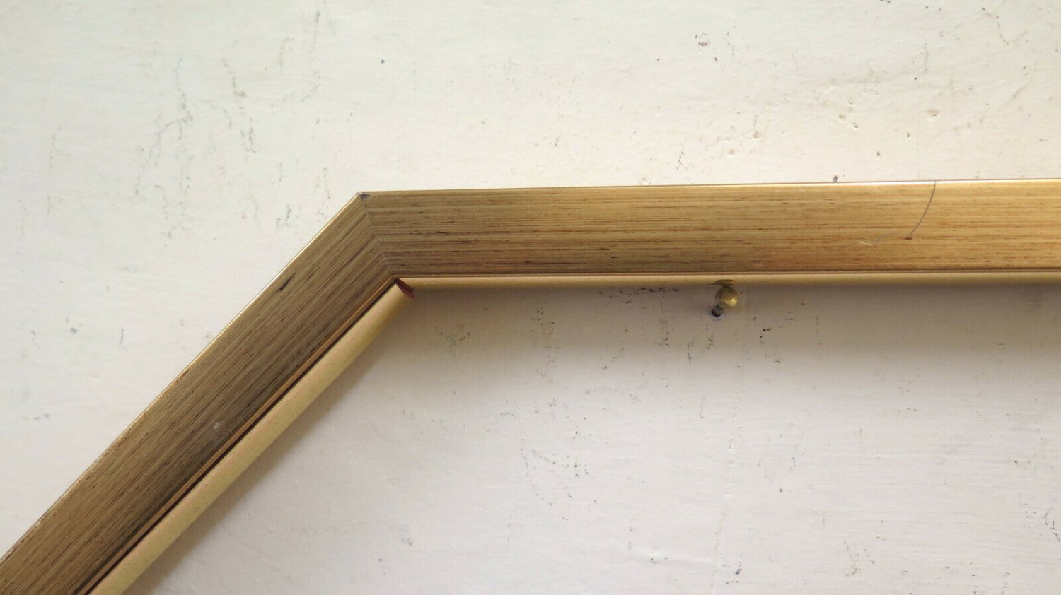 26 3/8x15 3/8in Frame For Fan Golden Vintage Wood Frame To Arc X11