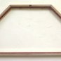 26 3/8x15 3/8in Frame For Fan Golden Vintage Wood Frame To Arc X11