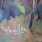 Painting Antique Painting oil On Board Style Impressionist With Certificate p7
