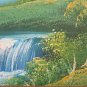 Painting oil landscape Forces Bush IN Spring With Birch Trees Waterfalls G35