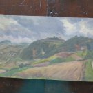 Painting oil On Board landscape Campi Gaetano Pancaldi Painter Modena P18