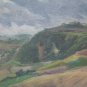 Painting oil On Board landscape Campi Gaetano Pancaldi Painter Modena P18