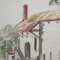 Old Painting Watercolour View Countryside French Home Cascina Vessy BM53.2