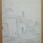 Old Painting Watercolour View Countryside French Home Cascina Vessy BM53.2