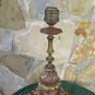 Table Lamp Lampshade Antique Wooden Golden Gold & Lacquered '800