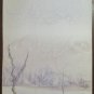 Painting Modern Vintage landscape Winter Snowy Opera Painter of Modena P31