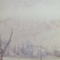 Painting Modern Vintage landscape Winter Snowy Opera Painter of Modena P31