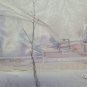 Painting Modern Vintage landscape Winter Snowy Opera Painter of Modena P31