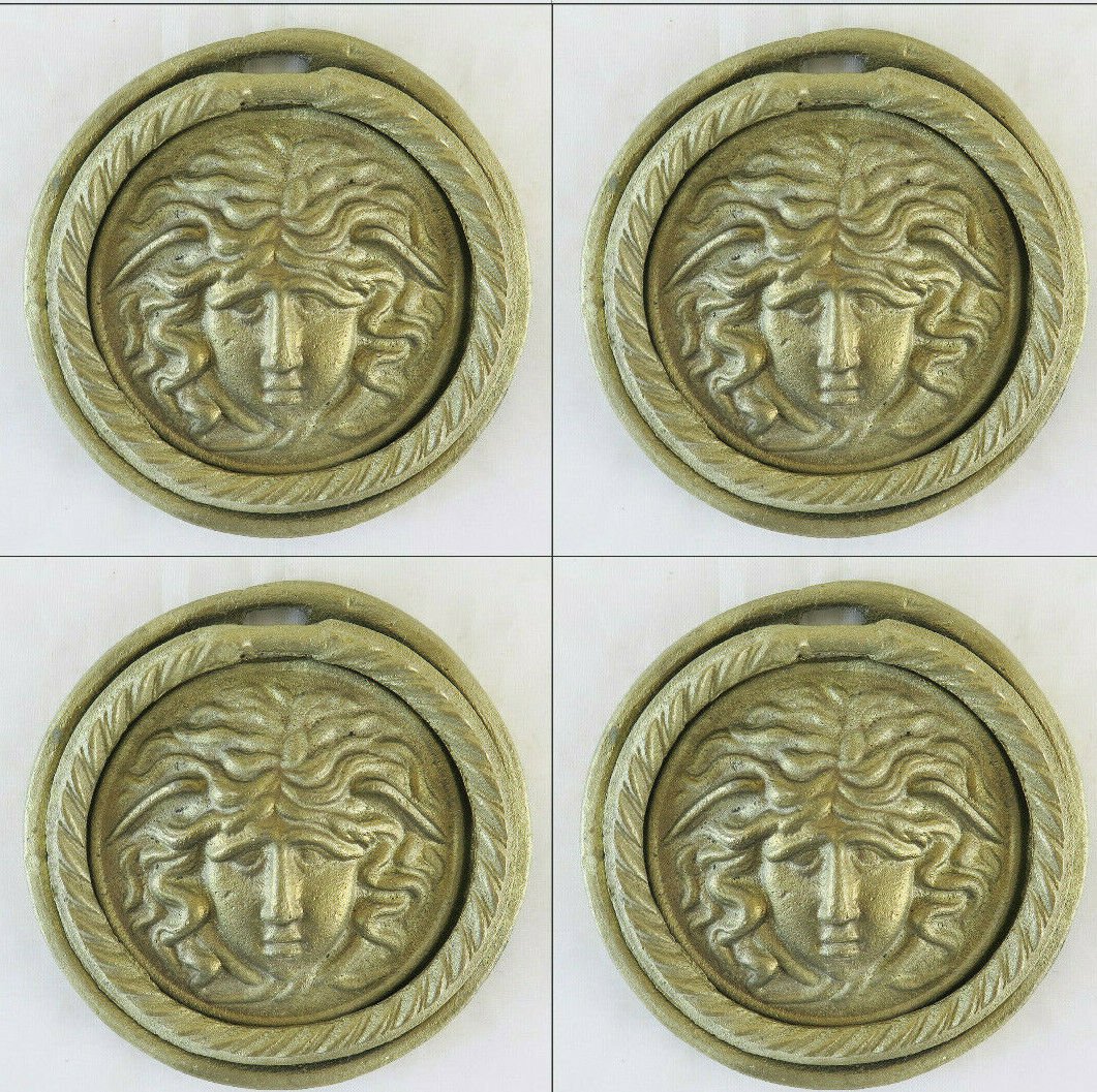 4 Handles for Furniture Antique Bronze A Locket Frieze Accessories CH29