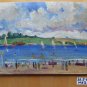 Qadro Vntage To oil Small Size Navy Sea Sketch Spain '900 MD2