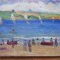 Qadro Vntage To oil Small Size Navy Sea Sketch Spain '900 MD2