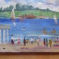 Qadro Vntage To oil Small Size Navy Sea Sketch Spain '900 MD2