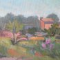 Painting oil On Linen Signed Pancaldi landscape Countryside Emilia Romagna P22