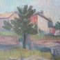 Painting oil On Linen Signed Pancaldi landscape Countryside Emilia Romagna P22