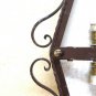 Appllique Wall Wrought Iron Made by Hand Vintage Artisan Ch